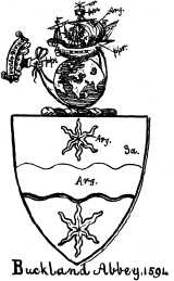 Buckland Abbey 1594 arms